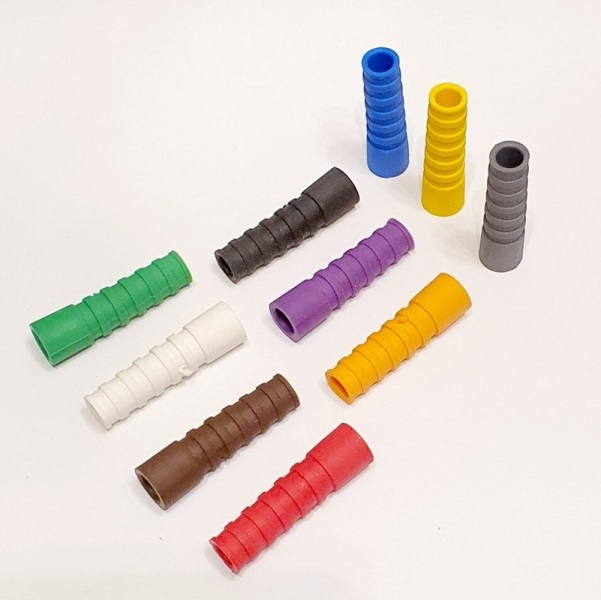 BNC Strain Relief Boots BC15 Black Color for BD SD50, Belden 1505, Image 720 (6mm Cable) pkt of 10