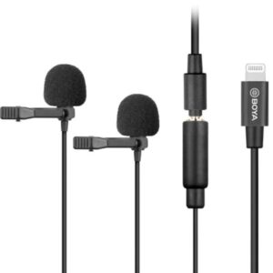BOYA Digital Dual Lavalier Microphones for iOS devices BY-M2D