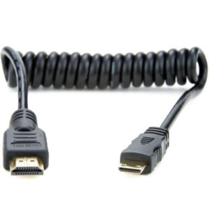 Atomos HDMI Cable Coiled Mini to Full HDMI 30cm ATOMCAB008