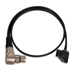 D-Tap to Right Angle 4-Pin Female XLR Power Cable