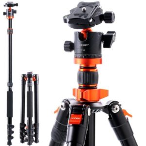 K&F Concept Portable Camera Tripod Aluminum Travel Tripod KF09.089V1