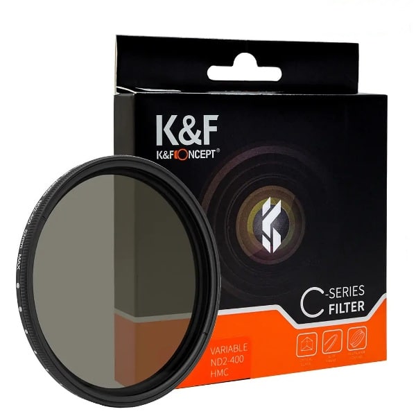 K&F Concept 58mm Variable ND Filter ND2-ND400 Blue Multi-Coated KF01.1401