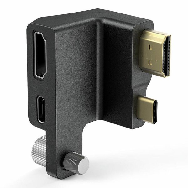 SmallRig AAA2700 HDMI & Type-C Right-Angle Adapter for BMPCC 4K Camera Cage