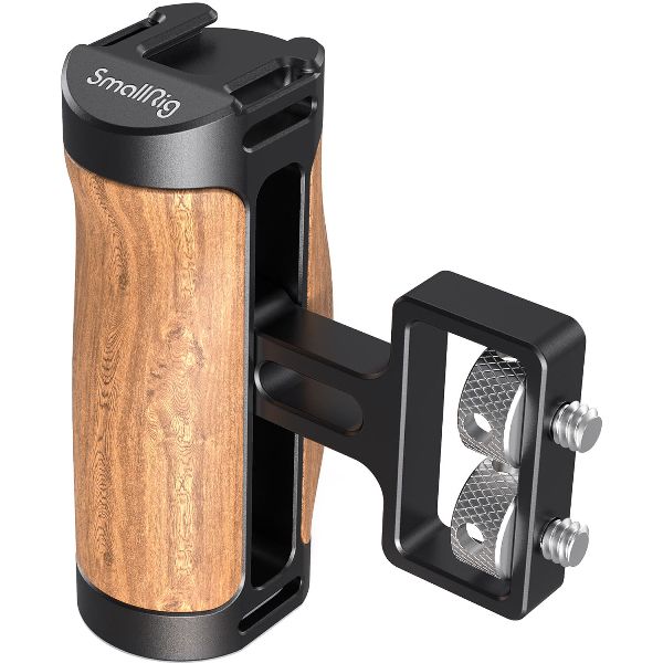 SmallRig 2913 Wooden Mini Side Handle (1/4”-20 Screws)