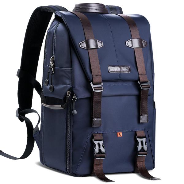 K&F Concept Multi functional DSLR Camera Travel Backpack for Outdoor Photography Waterproof 29x18x43cm Deep Blue KF13.087