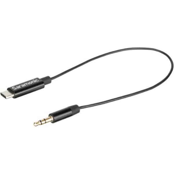 Saramonic SR-C2001 3.5mm TRS Male to USB Type-C Adapter Cable for Mono/Stereo Audio to Android