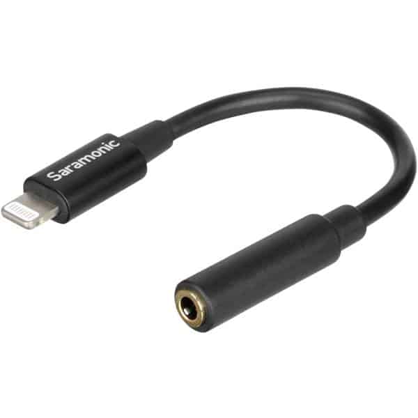 Saramonic SR-C2002 3.5mm TRRS Female to Lightning Adapter Cable for Audio to/from iPhone