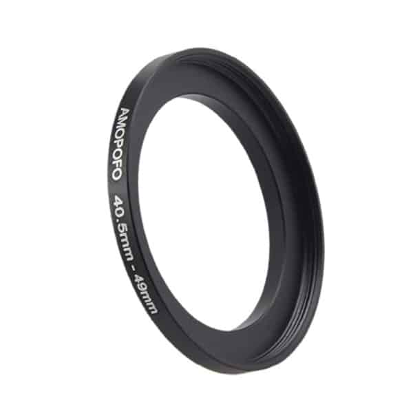 AMOPOFO 40.5mm to 49mm Camera Filter Ring Step-Up Ring Adapter