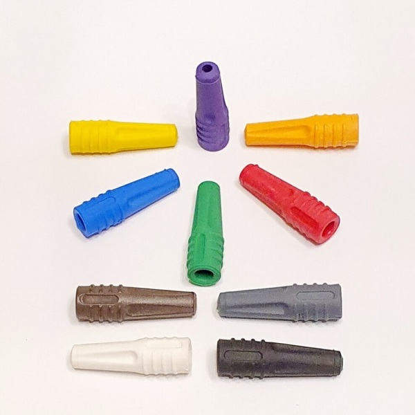 BNC Strain Relief Boots BC17 Yellow Color for cable entry size ~2.8mm pkt of 10