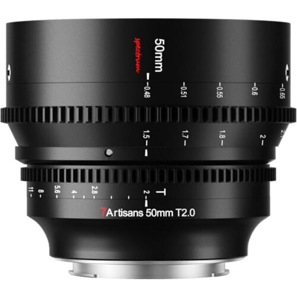 7artisans 50mm T2.0 Spectrum Prime Cine Lens (E Mount)