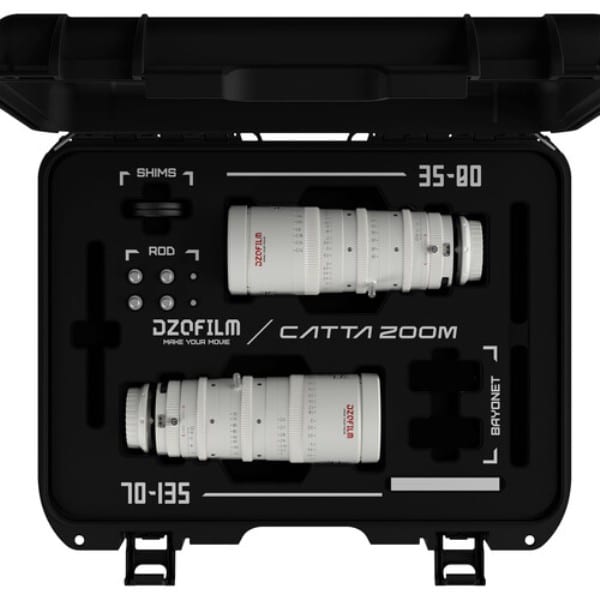 DZOFilm Catta 35-80 & 70-135mm T2.9 E-Mount Cine Zoom 2-Lens Bundle (White)