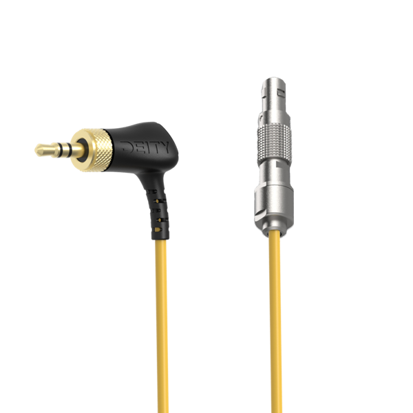 Deity C14 Right-Angle Locking 3.5mm TRS to Straight 5-Pin LEMO Timecode Cable