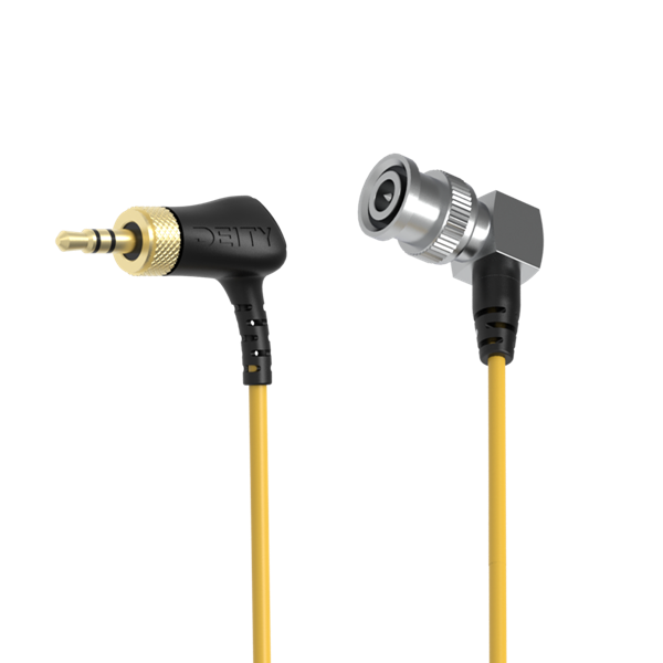 Deity C15 Right-Angle Locking 3.5mm TRS to Right-Angle BNC Timecode Cable