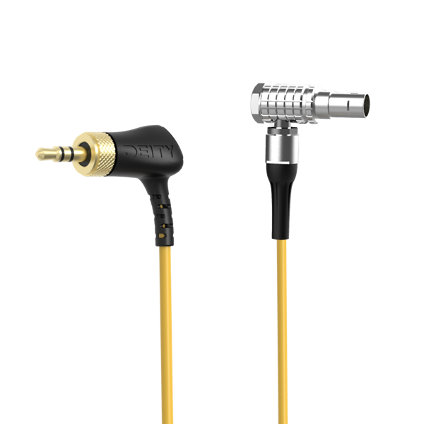 Deity C17 Right-Angle Locking 3.5mm TRS to Right-Angle 9-Pin LEMO Timecode Cable