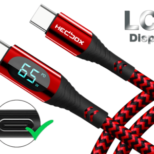HEDBOX RPC-D65W USB-C LCD Smart Charging Cable