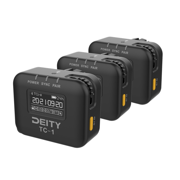 Deity TC-1 Wireless Timecode Generator Box 3-Pack Kit (Bluetooth, 2.4 GHz)