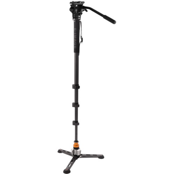 E-Image MFC700 4 Stage Carbon Fiber Monopod With 610FH Fluid Head