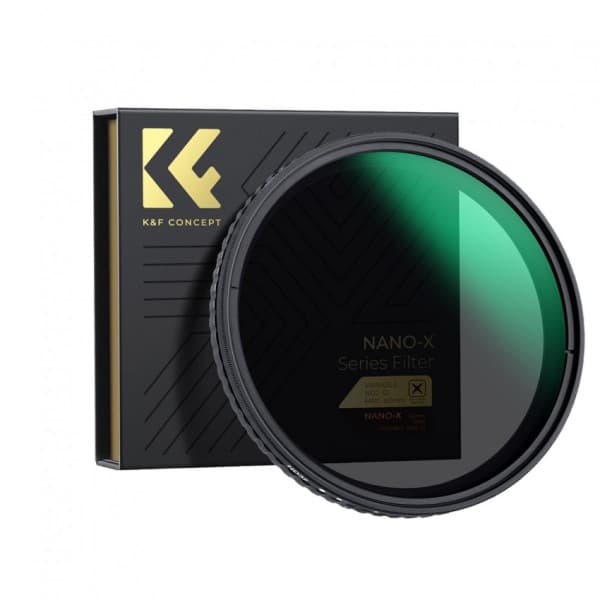 K&F Concept 82mm Nano-X Variable ND Filter ND2-ND32 (1-5 Stop) No X-Cross Ultra-Slim Weather-Sealed KF01.1805V1