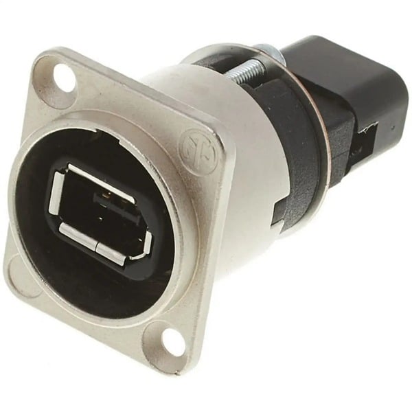 NEUTRIK NA1394-6-W FIREWIRE Panel mount back-to-back feed through