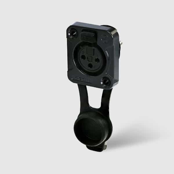 Rean RRX3F-Z-001  3 pole female XLR receptacle with D-Size Flange