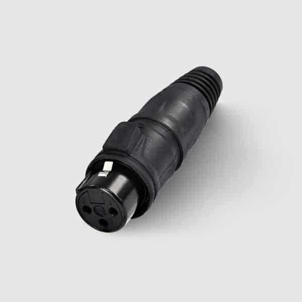 Rean RCX3F-Z-001  3 pole female XLR cable connector with IP65 dust-water proof design