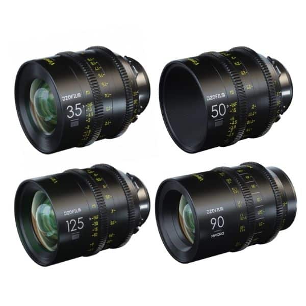 DZOFilm Vespid 4-lens Kit EF (35,50,125 T2.1 + Macro 90mm T2.8)