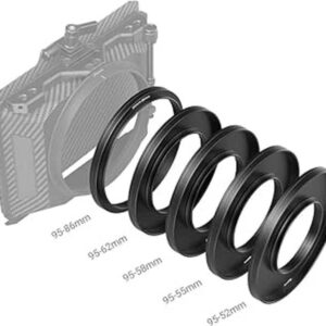 SmallRig 3383 Adapter Rings Kit (Φ52/55/58/62/86-95mm) for Mini Matte Box