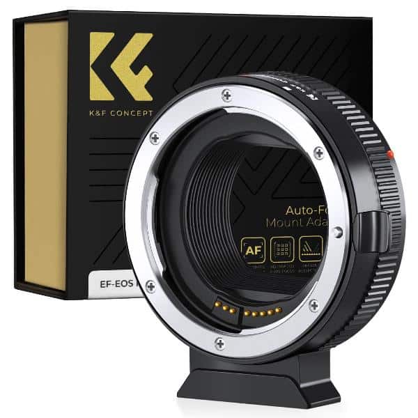 K&F KF06.520 EF to EOS R Adapter Auto Focus Lens Mount Adapter for Canon EF EF-S Lens and Canon EOS R/RF Mount Cameras