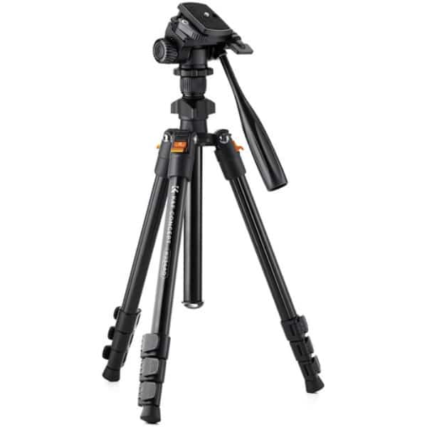 K&F Concept KF09.115V1 Lightweight Video Travel Tripod with Smartphone Clamp