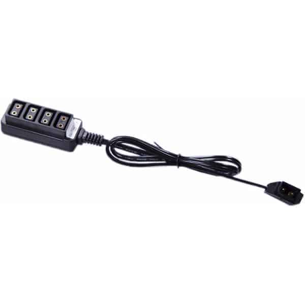 LanParte D-Tap Male to Female 1:4 Cable Splitter Hub