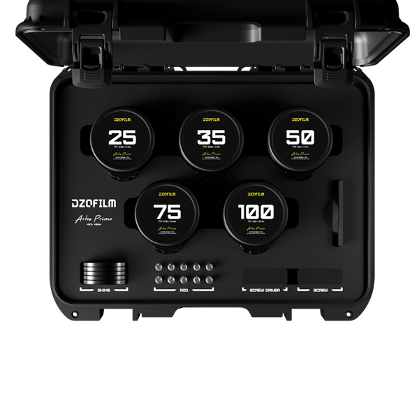 DZOFilm Arles Prime Vista Vision 5 Lens Kit T1.4 PL EF Mount