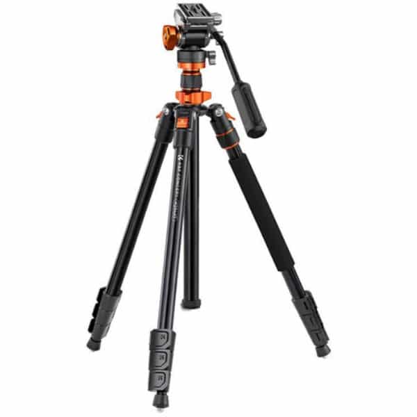 K&F Concept KF09.136 Professional Video Tripod with Fluid Head K234A7+FH-03