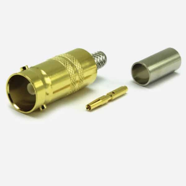 COAX CONNS 10-054-D126-FA BNC 12G UHD Female cable, crimp, 75 ohm, group X