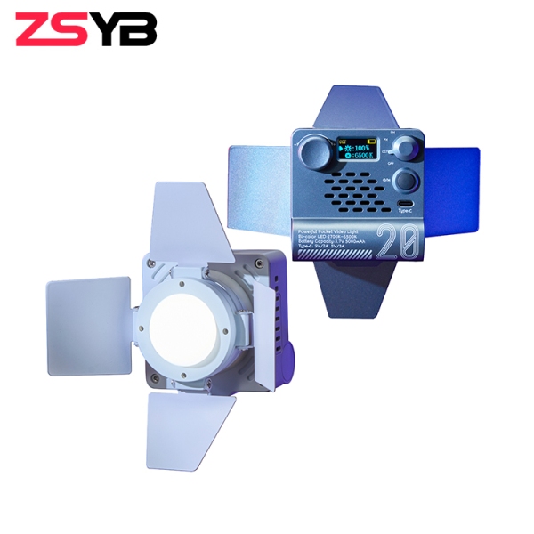ZSYB W20B 20Watt Pocket Size Led Light Bi Color with Build in Battery