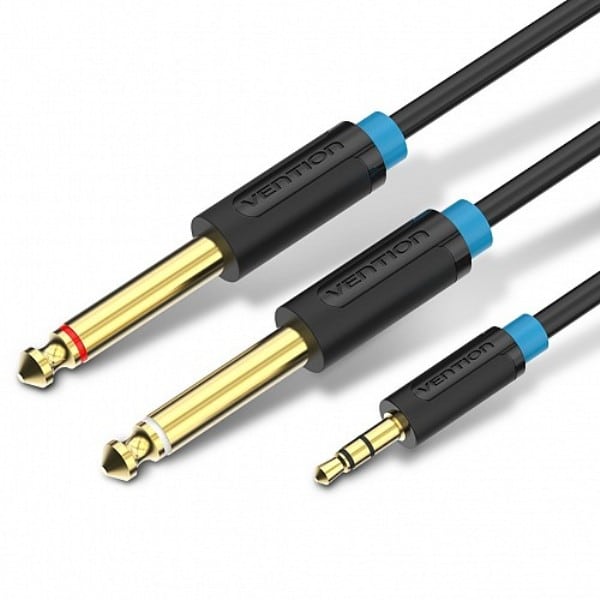 Vention AUDIO 3.5mm M to 2x6.3mm M Cable 1.5m