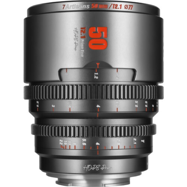 7artisans 50mm T2.1 Hope S35 Cine Lens (Sony E,Titanium Gray)