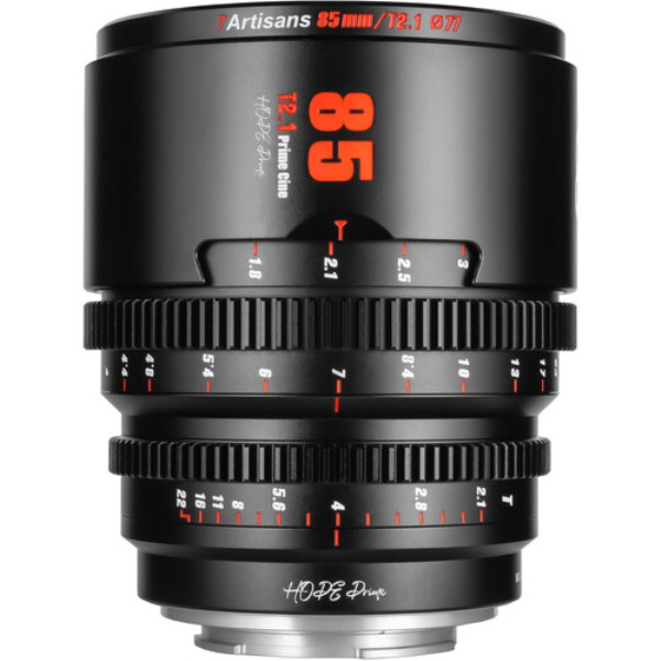 7artisans 85mm T2.1 Hope S35 Cine Lens (Sony E, Black)