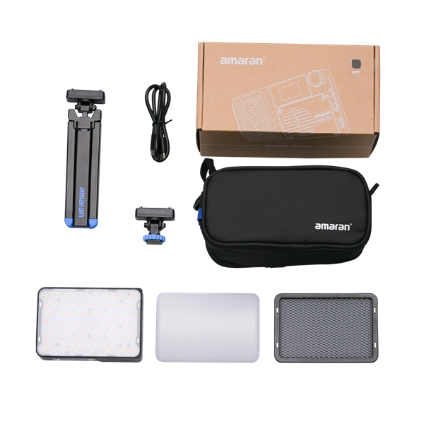 Amaran Ace 25x 25W output bi-color compact on-camera light KIT (Charcoal)