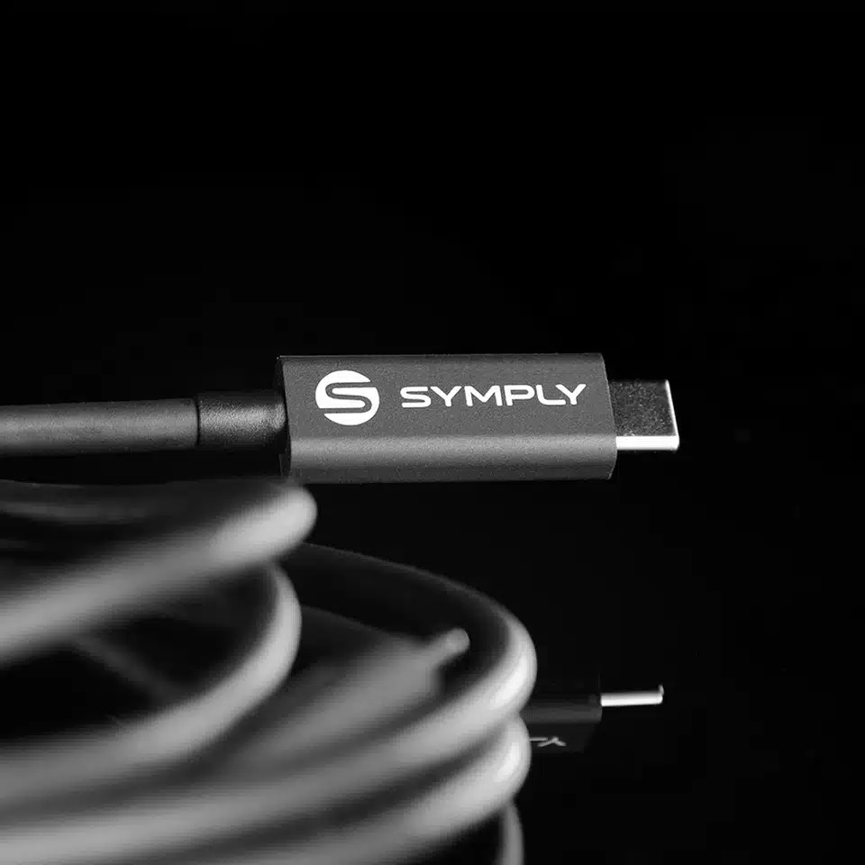 Symply Thunderbolt 4 Certified Cable 2m (6.5ft) 40Gbps 100W Charging 5A/20V Active Type-C