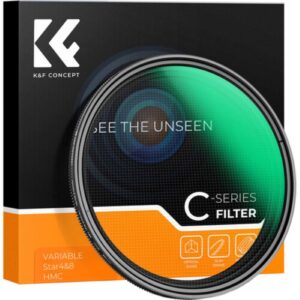 K&F Concept KF01.2334 Nano-C Series 4 to 8-Point Variable Star Filter (82mm)