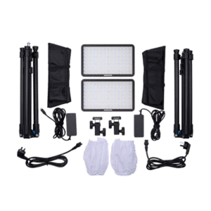 amaran Pano 60c 2-light kit with two 60W output RGBWW Full Color Panel Lights