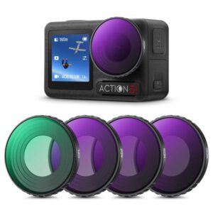 DJI Osmo Action 4 & Osmo Action 5 Pro Action Camera Filter Set CPL + ND8 + ND16 + ND32 . SKU.2337