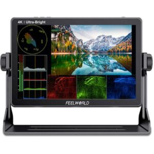 FeelWorld LUT11S 10.1" 4K Ultra-Bright Touchscreen Monitor with Loop-Through HDMI & 3G-SDI