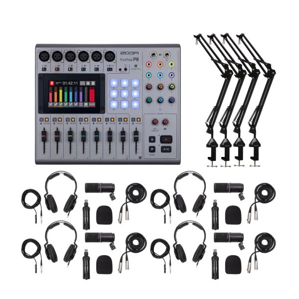 Podcast Studio 4 person Bundle Pack 5 - New Era Electronic Solutions Ltd
