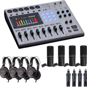 Podcast Studio 4 person Bundle Pack 4