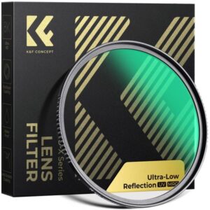 K&F Concept 67mm UV Filter 0.1% Ultra-low Reflection (titanium coating ) with 28 Multi-Layer Coatings Nano-Xcel Series KF01.2465
