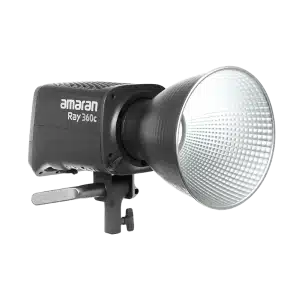 Amaran Ray360c 360W output full color COB light with integrated AC power