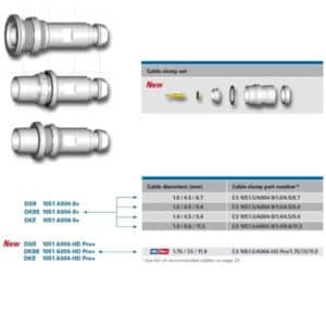 TRIAX Connector Cable Clamp Set P/N E3 1051.1./A004-9/1.0/4.5/8.7