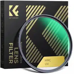 K&F KF01.1864 58mm MCUV super hard glass, double-sided polishing, waterproof, scratch-resistant, anti-reflection green coating