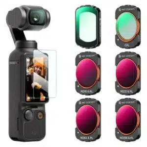 K&F DJI Osmo Pocket 3 Filter Set Magnetic UV + CPL + ND/PL, 6 Pack Magnetic UV + CPL + ND16&PL + ND32&PL + ND64&PL + ND256&PL Protection Polarizer Neutral Density Filters, Multi Coated HD Optical Glass SKU.2149